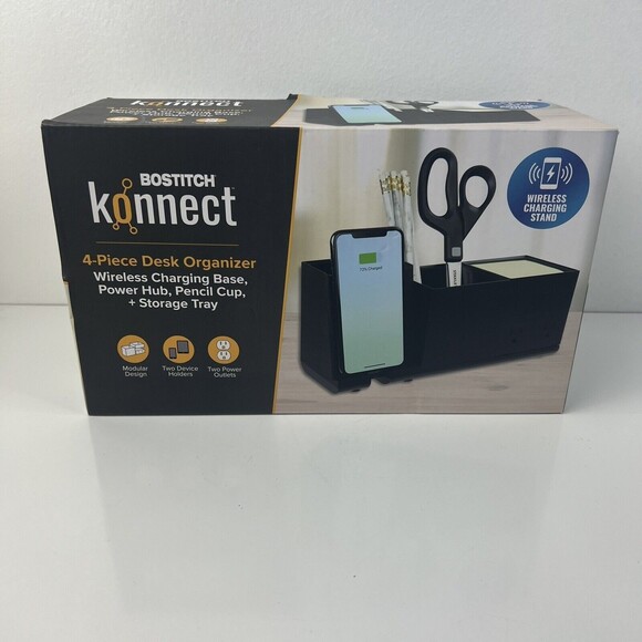Bostitch Konnect 4-piece Desk Organizer NEW - Picture 1 of 5